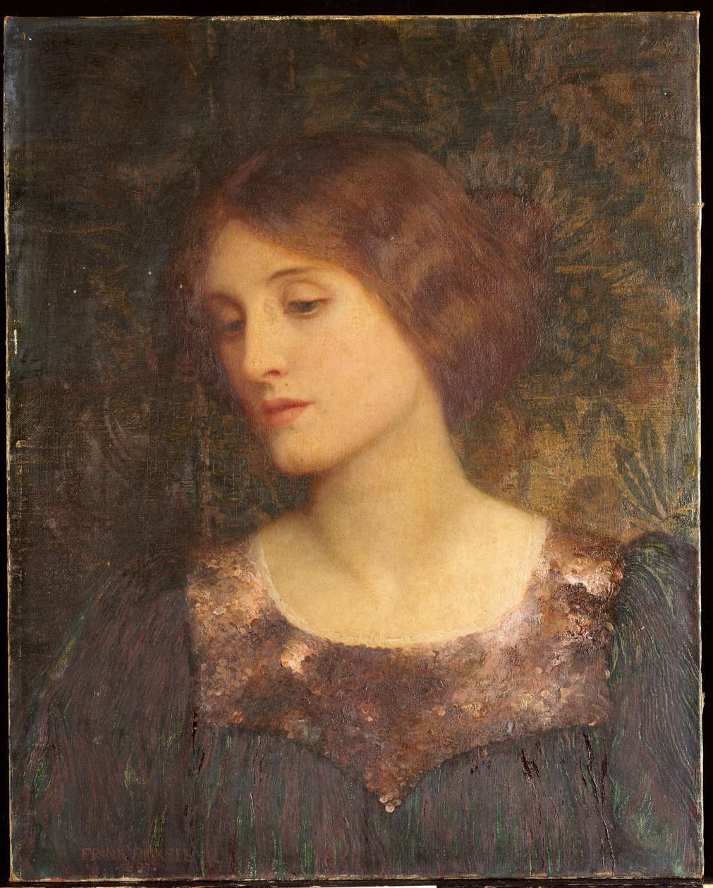 Contemplatie, 1897 door Frank Dicksee