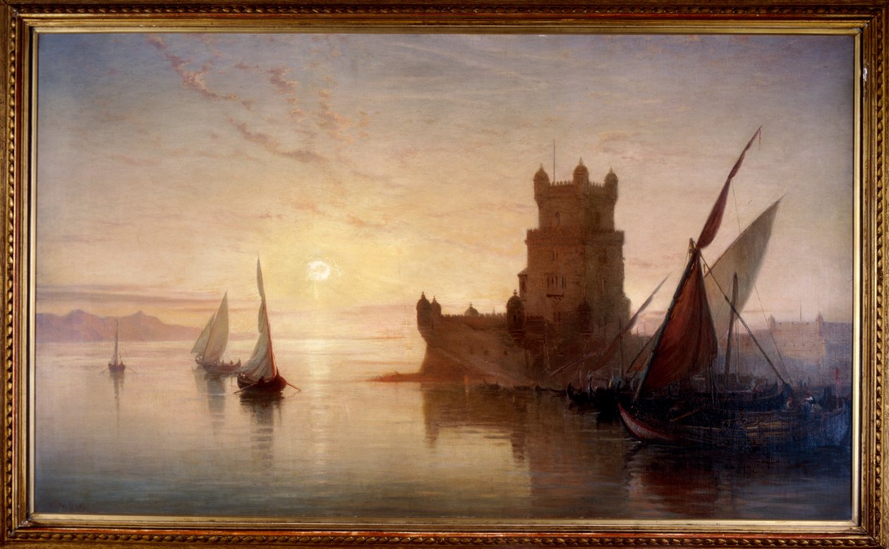 Lissabon - Kasteel van Balem, 1850 door Frank Dillon