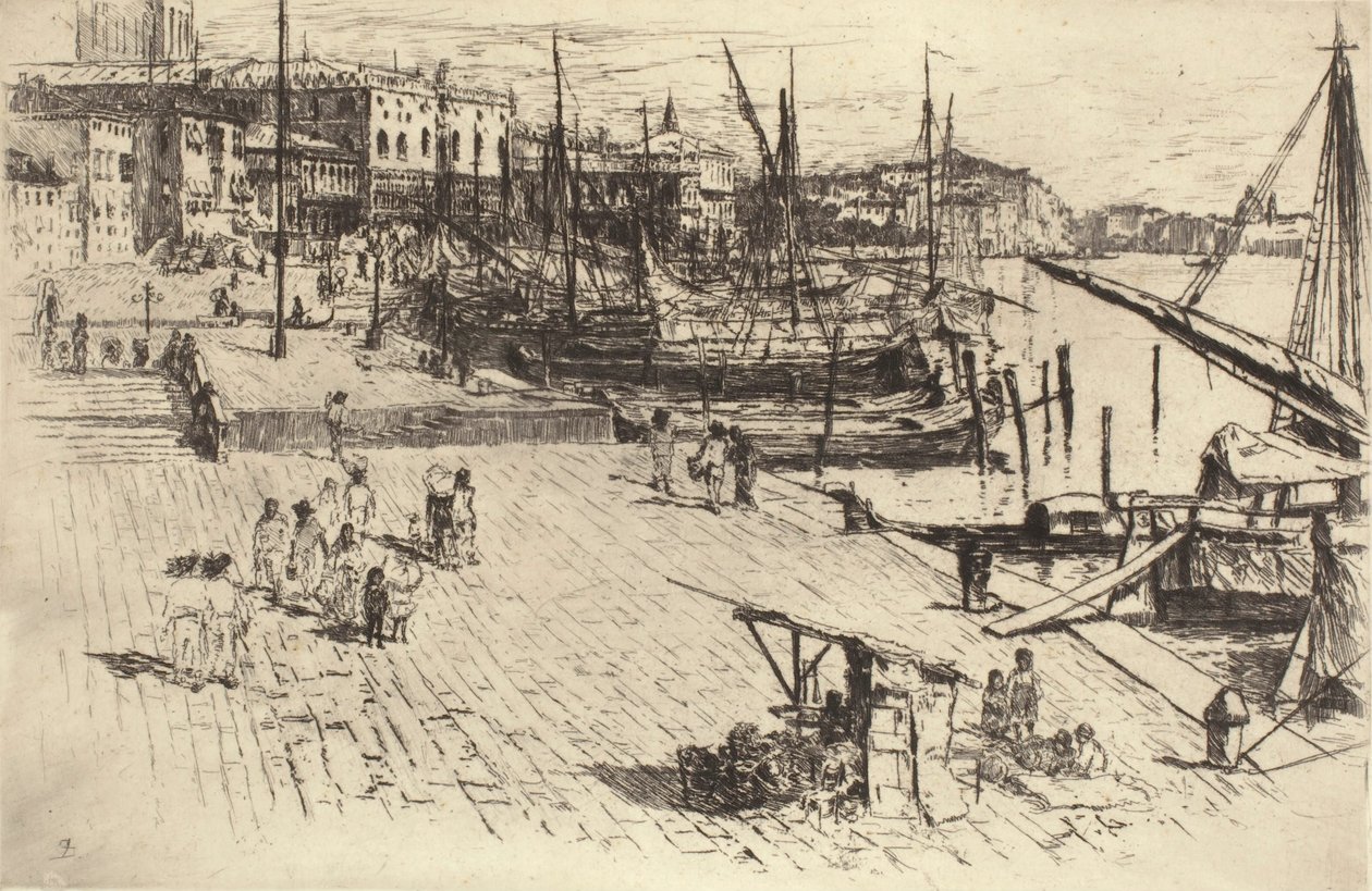 Riva degli Schiavoni (plaat 1) door Frank Duveneck