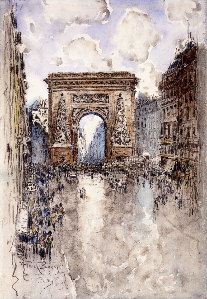 La Porte St. Denis, Parijs door Frank Myers Boggs