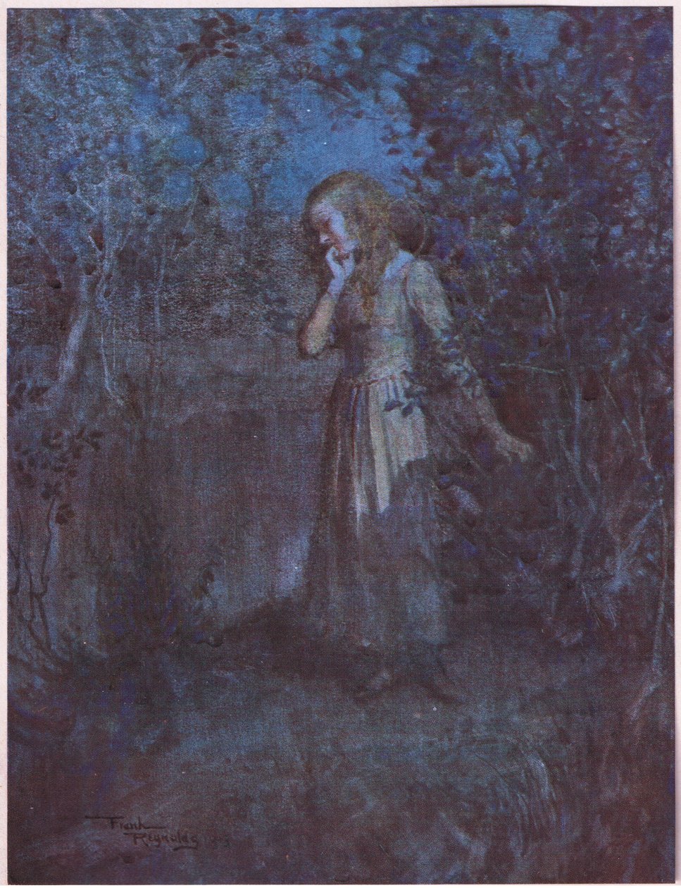 Het licht was vervaagd in duisternis en de avond werd nacht, c.1920 door Frank Reynolds