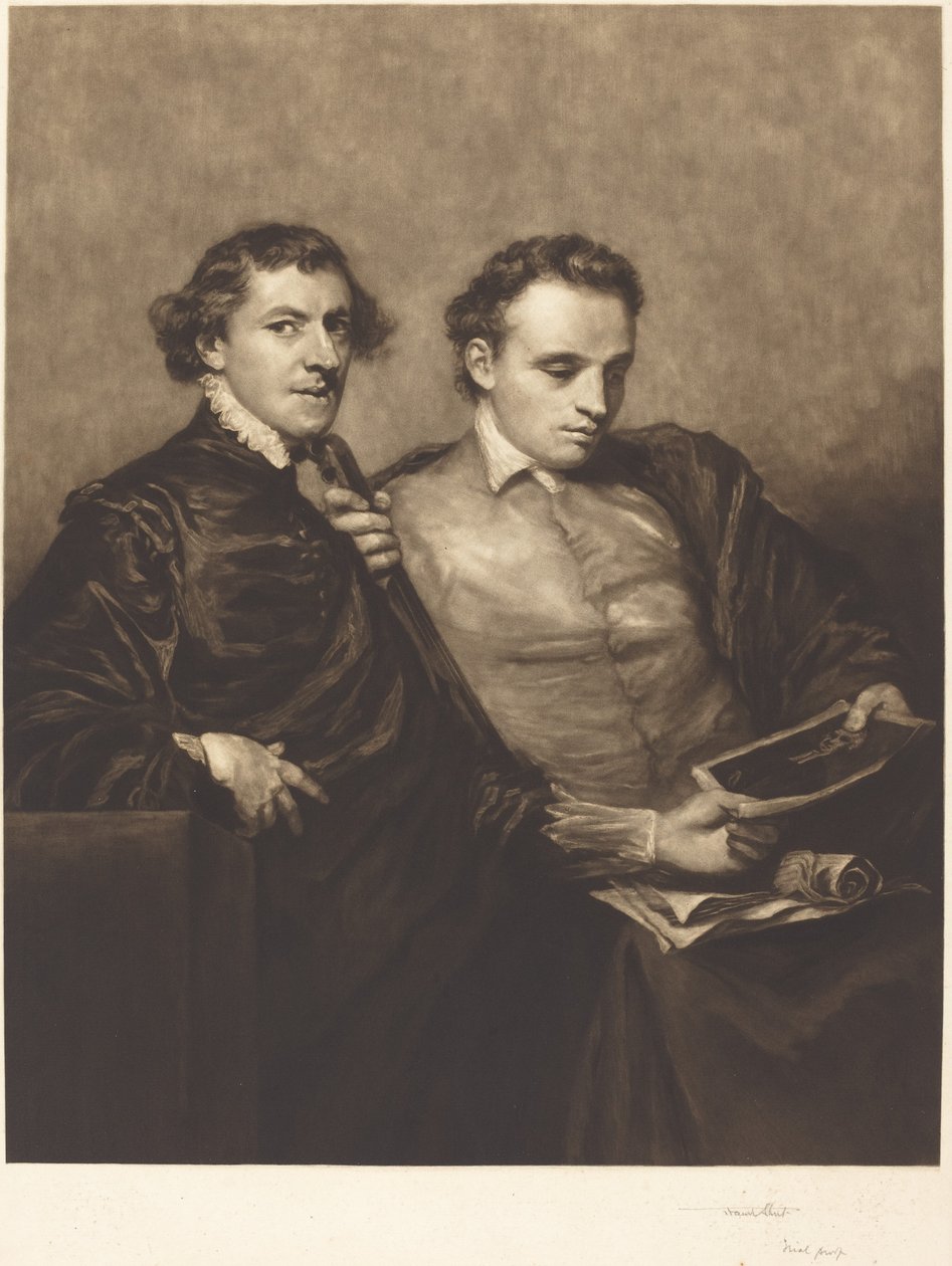 Portret van Twee Heren door Frank Short, after Sir Joshua Reynolds