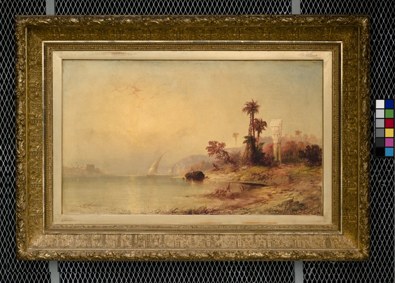 De tempel van Philae door Franklin D. Briscoe