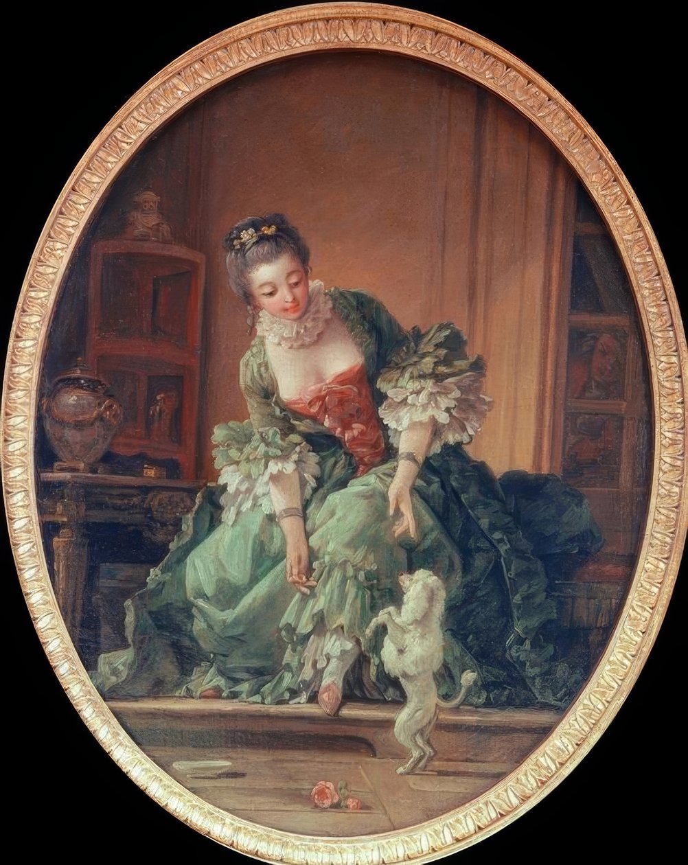 Het leergierige hondje door François Boucher