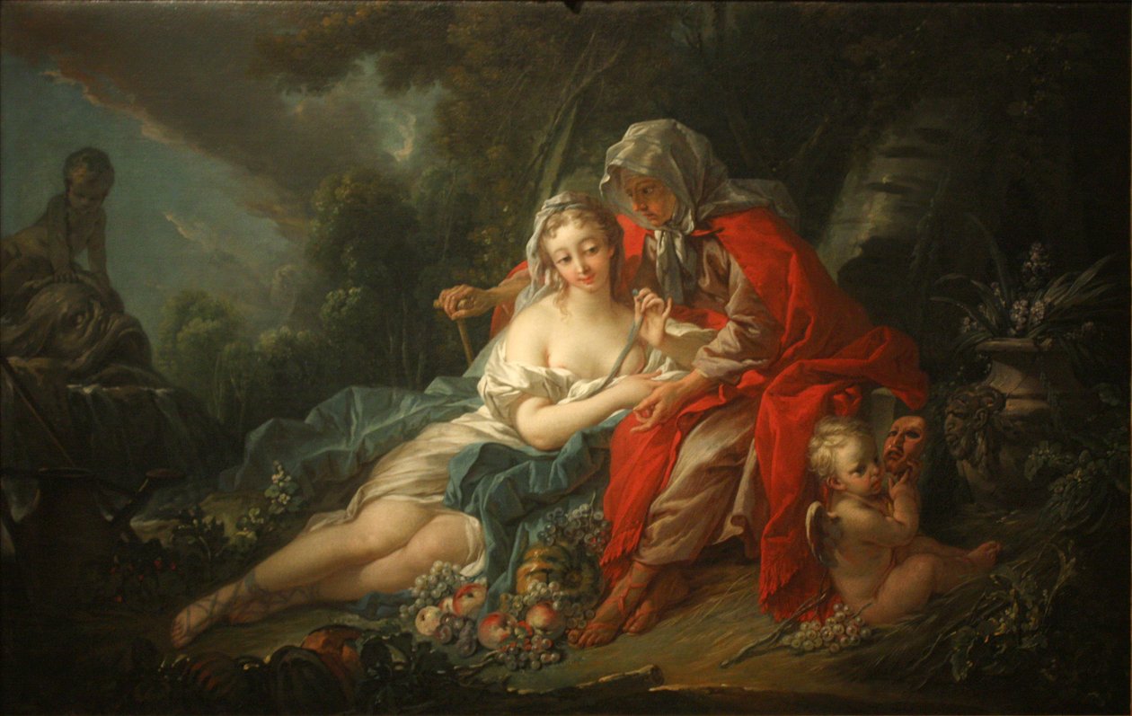 Aarde - Vertumnus en Pomona door François Boucher