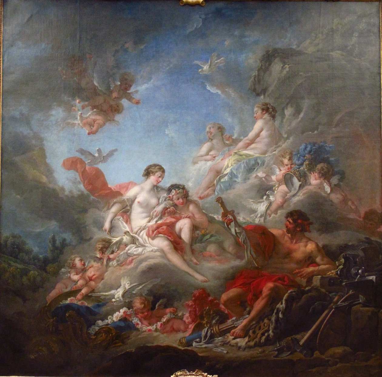 De smederijen van Vulcanus door François Boucher