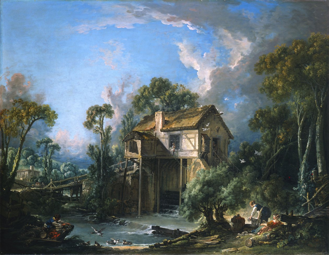 Molen bij Charenton door François Boucher