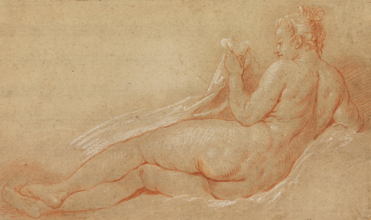 Studie voor liggende naakt door François Boucher
