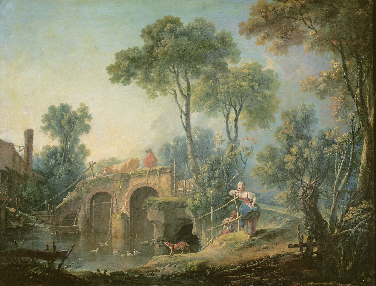 De brug, 1761 door François Boucher