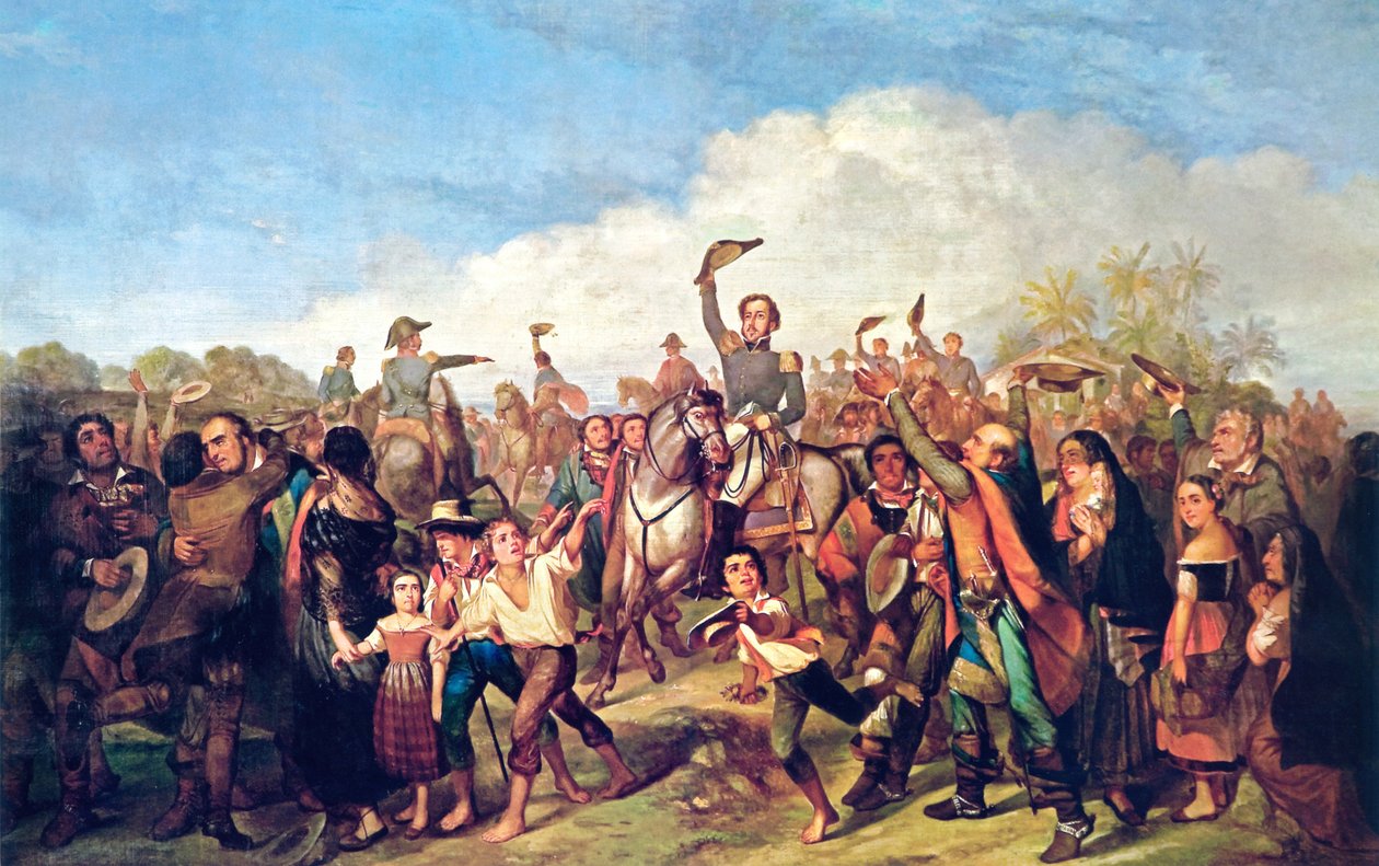 De Proclamatie van de Onafhankelijkheid door Francois Rene Moreau