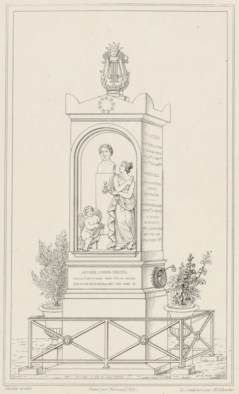 Graf van Antoine Reicha door Francois Thiollet