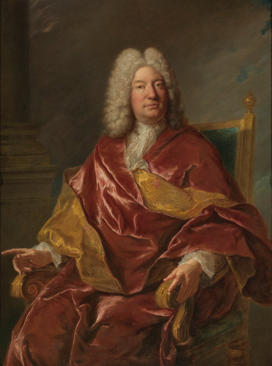 Portret van een man door Jean François de Troy