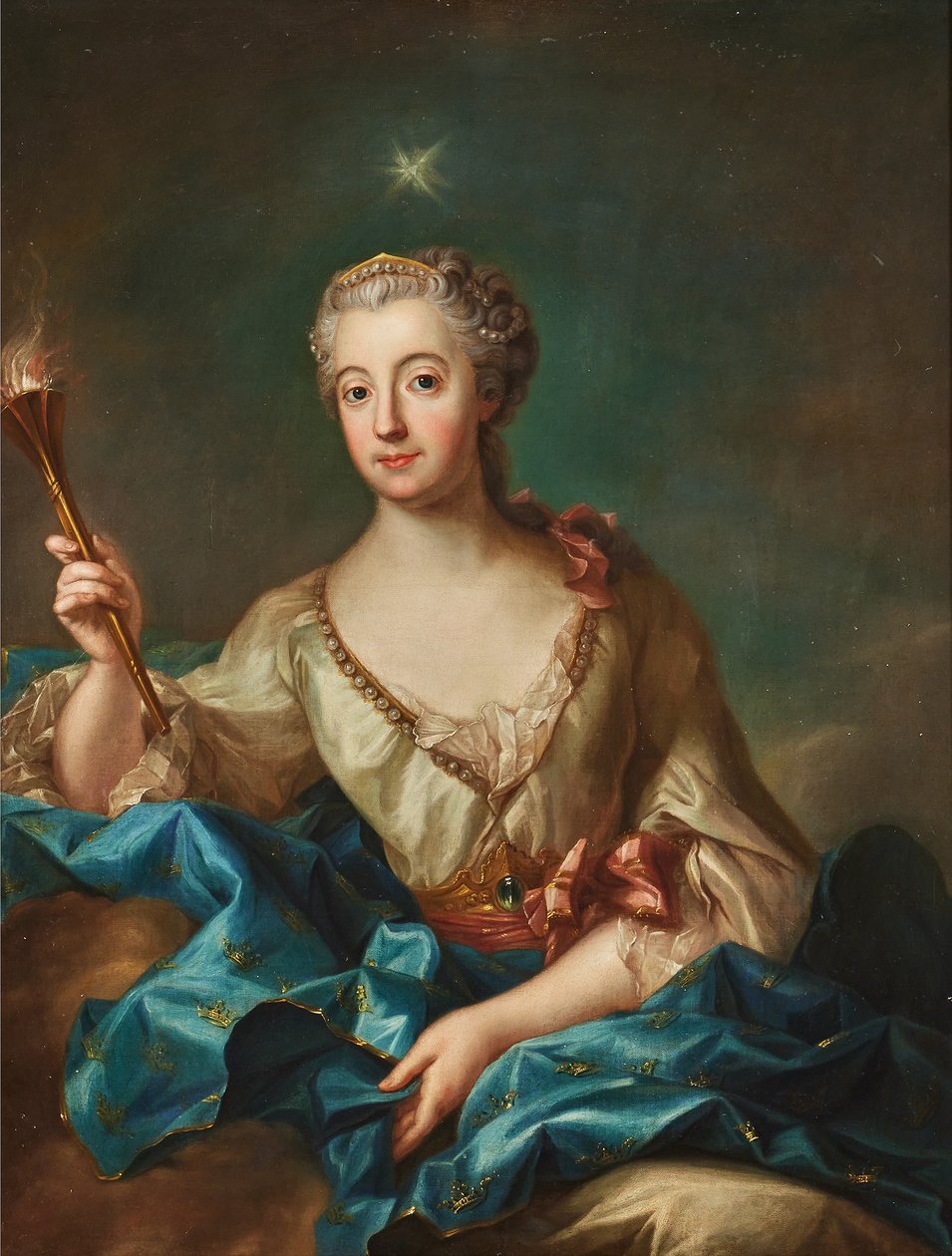 Koningin Louisa Ulrika als Aurora door Francois Adrien Grasognon Latinville