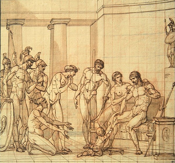 De Jonge Pyrrhus voor Glaucias door François André Vincent