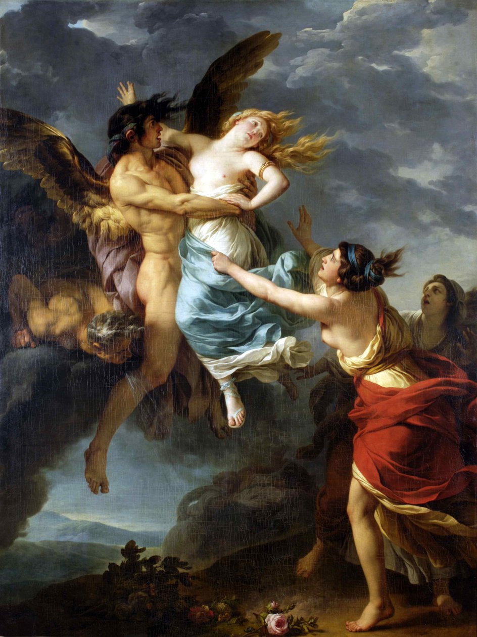 De Verkrachting van Orithyia, 1782 door François André Vincent