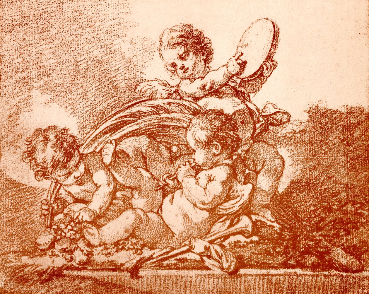 Allegorie van de herfst door François Boucher