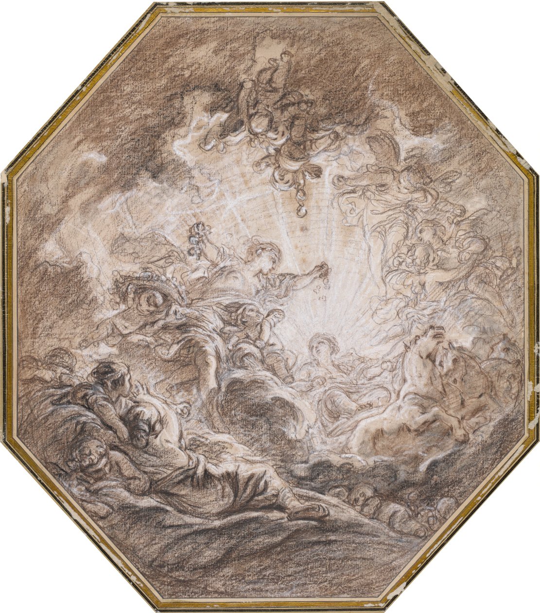 Aurora kondigt de komst van de ochtendzon aan door François Boucher