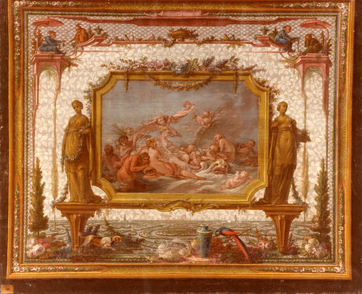 François BOUCHER, Maurice JACQUES - MODEL VOOR TAPESTRY. Venus op het water, GOB-28-001 door François Boucher