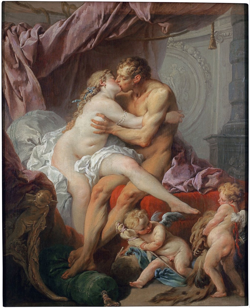 Hercules en Omphale door François Boucher