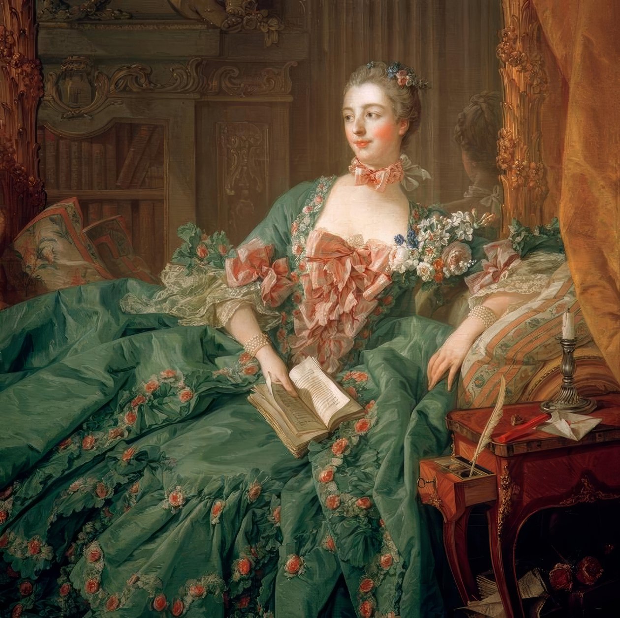 Madame de Pompadour door François Boucher