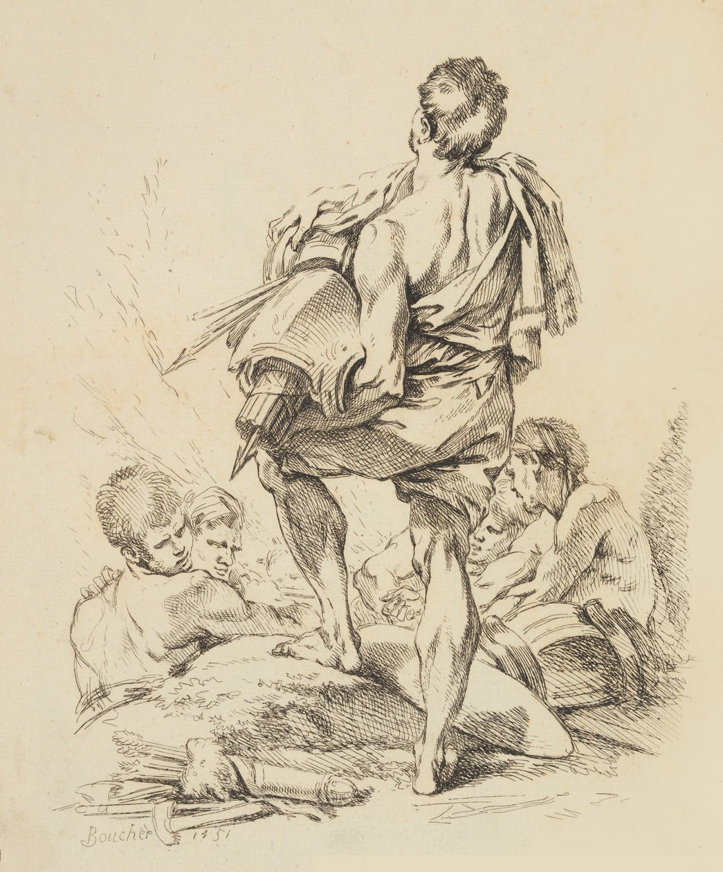 Nieuw boek van verschillende figuren, 1751 door François Boucher