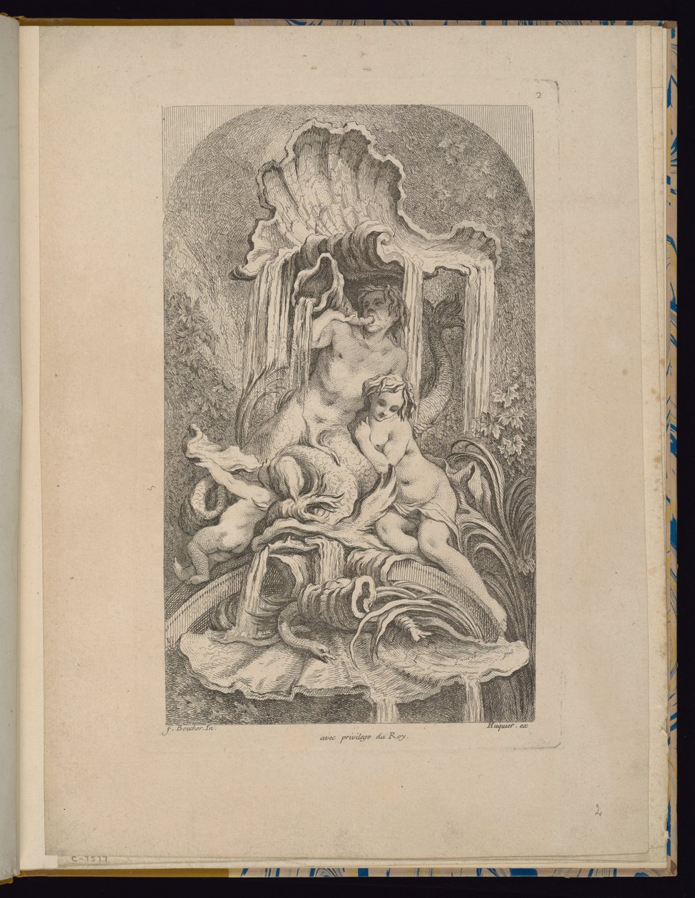 Plaat 2, Verzameling van fonteinen door François Boucher