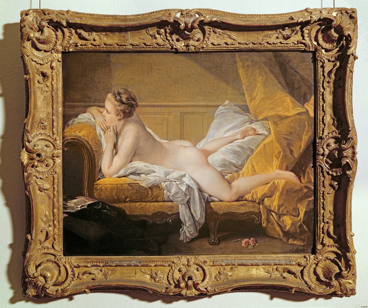 Liggende Naakt (Miss OMurphy) door François Boucher