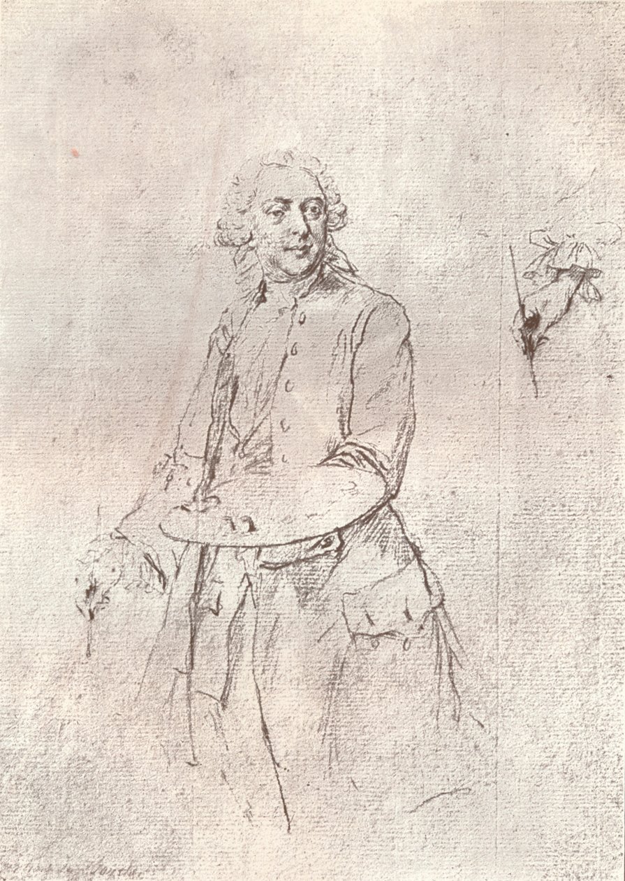 De kunstenaar, 18e eeuw door François Boucher