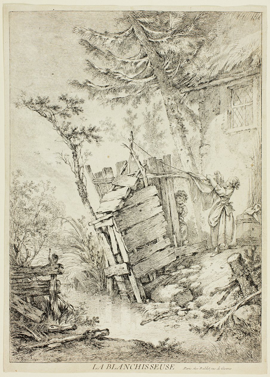 De wasvrouw door François Boucher
