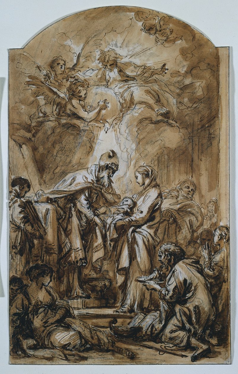 De presentatie in de tempel door François Boucher