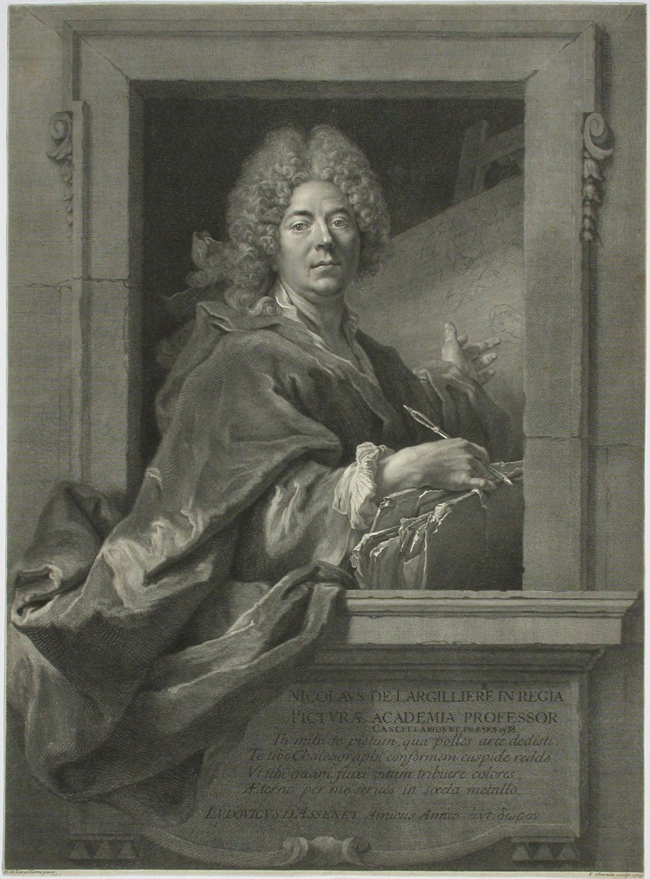 Nicolas de Largilliere door François Chereau