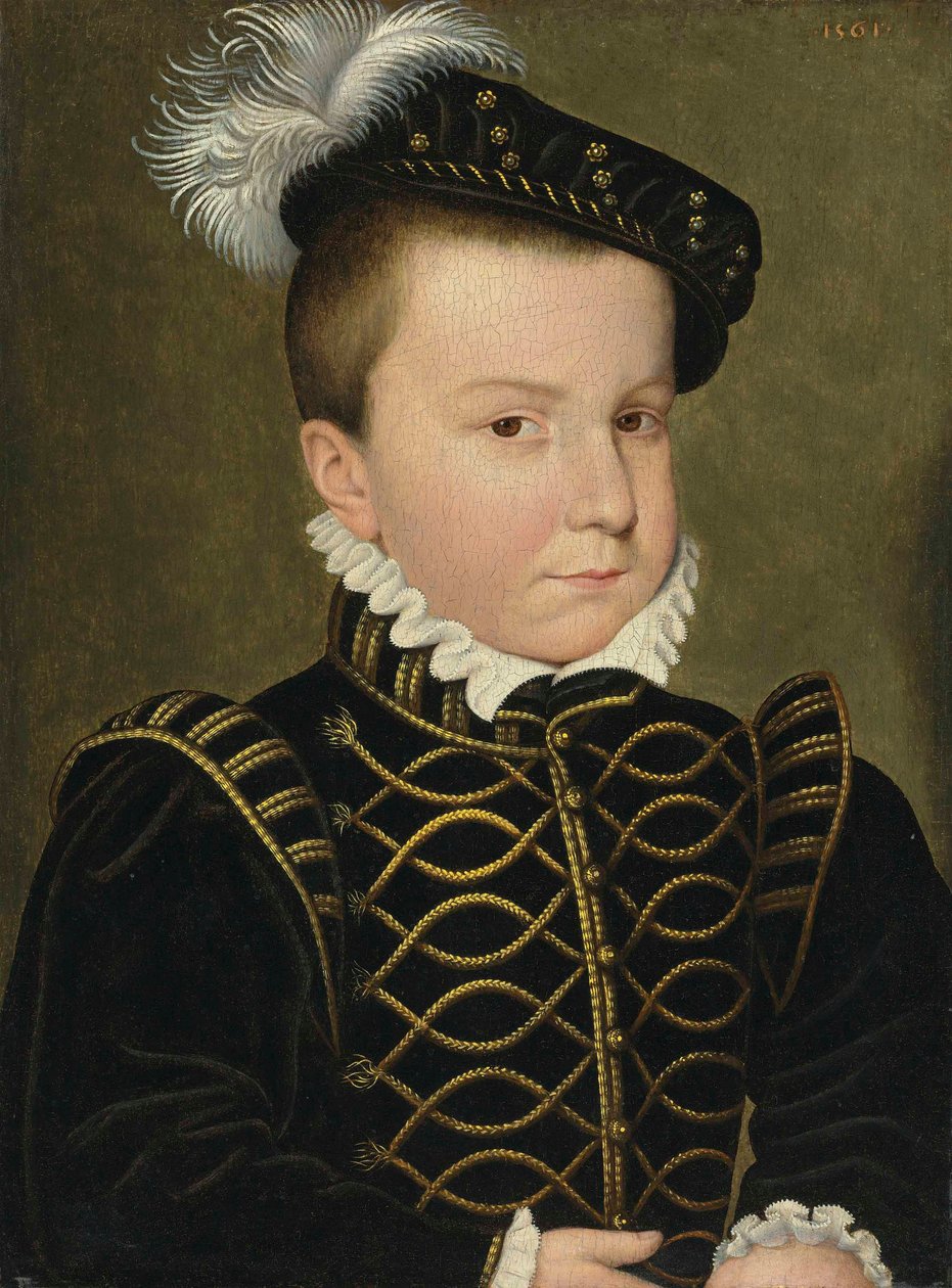 Portret van Hercule-François, hertog van Alençon en van Anjou (1555-1584) door François Clouet