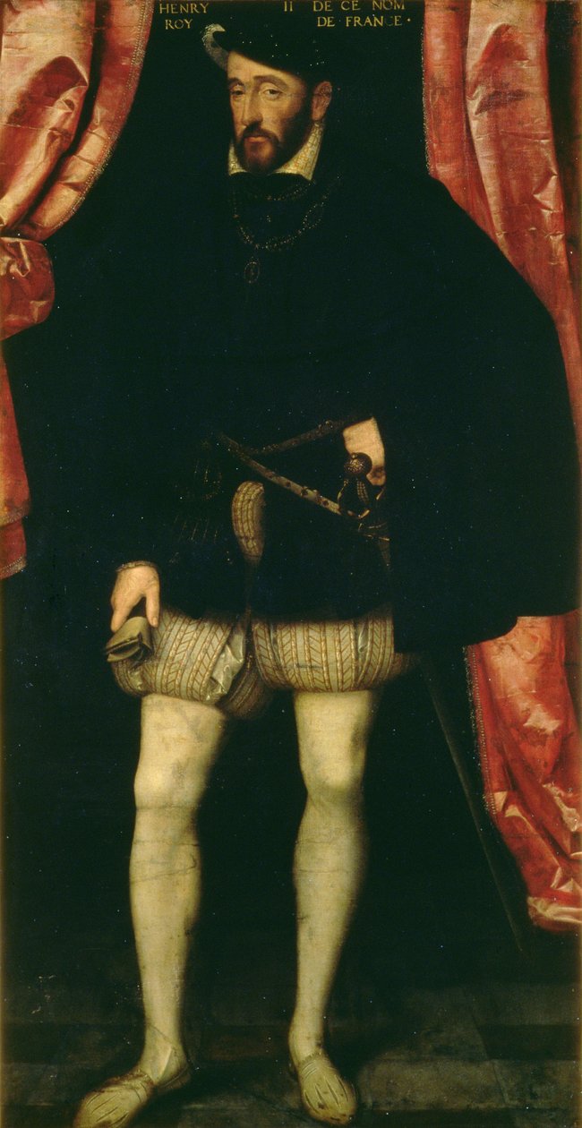 Portret van koning Henri II van Frankrijk (1519-59) door François Clouet