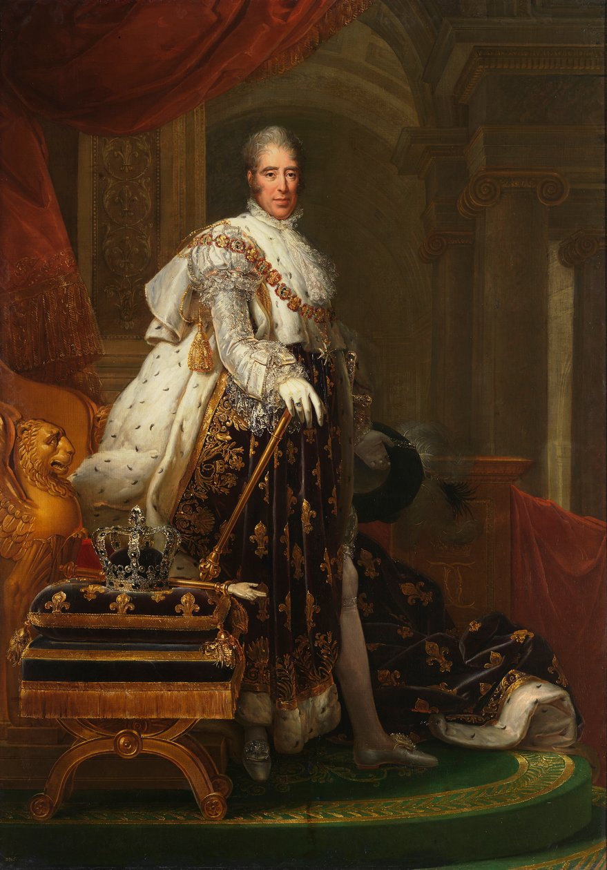 Frans: Charles X en habits de sacre Charles X van Frankrijk door François Gérard