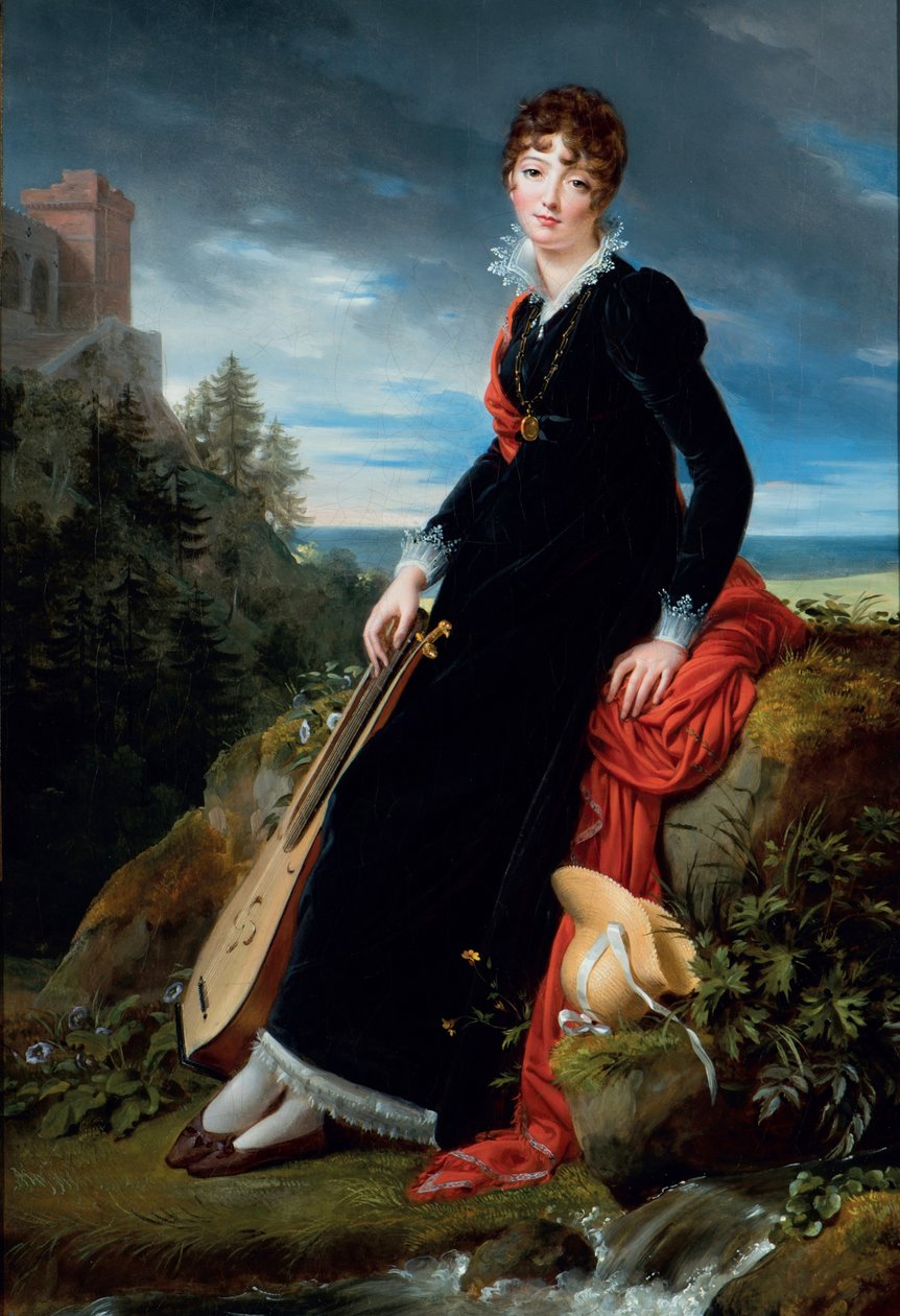 Portret van gravin Katarzyna Joanna Gabrielle Starzenska (1782-1862). door François Gérard