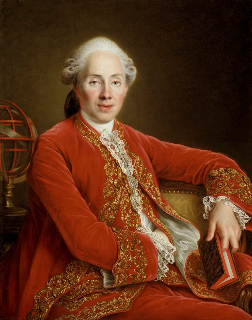 De heer Denis-Paul le Pot de la Fontaine door Francois Hubert Drouais