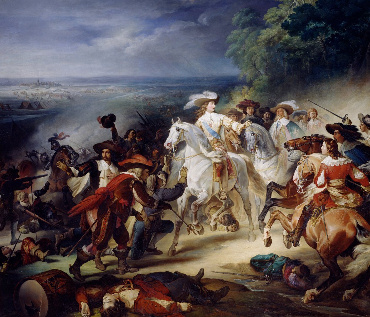 Slag bij Rocroy, 19 mei 1643, 1834 door François Joseph Heim