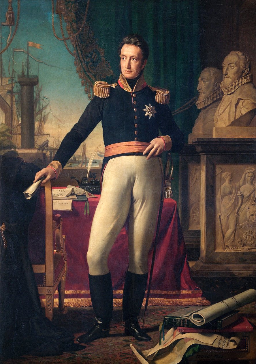 Portret van Koning Willem I van Nederland door François Joseph Navez