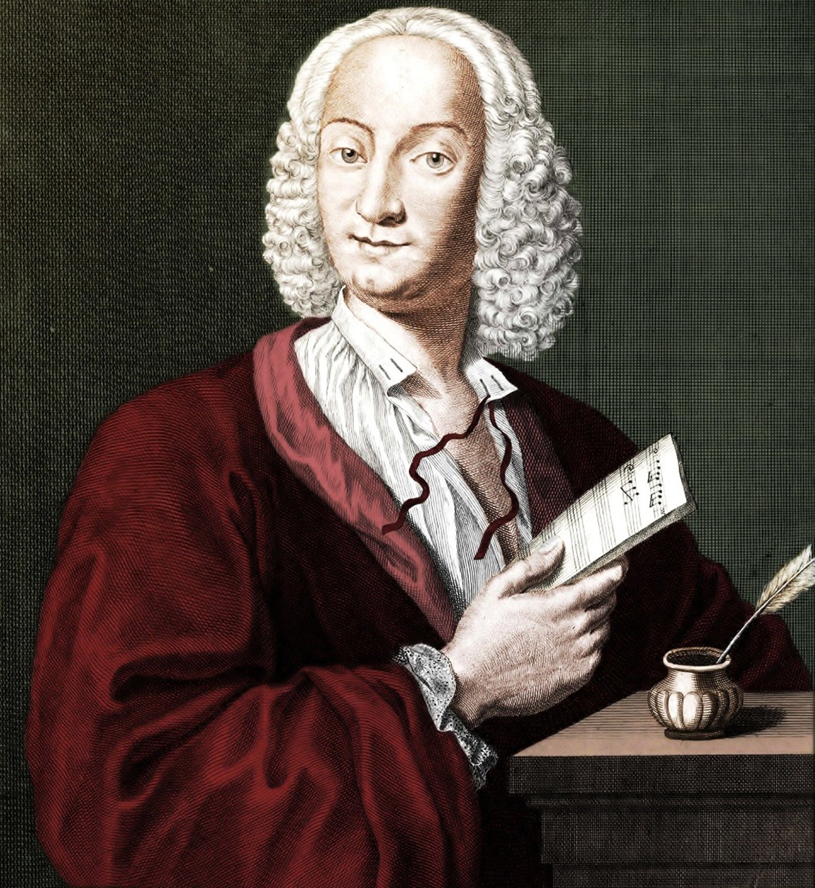Antonio Vivaldi 1678-1741, 1725 door François Morellon de La Cave