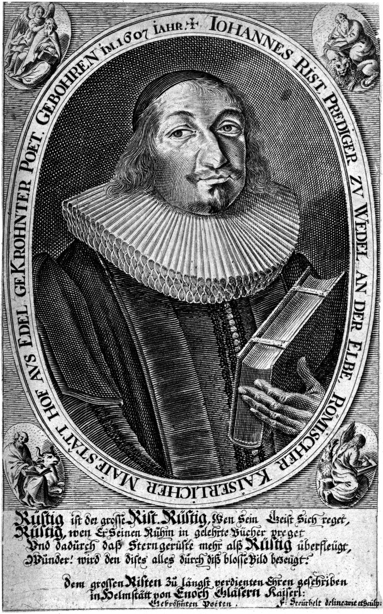 Portret van Johann von Rist door François Stuerhelt