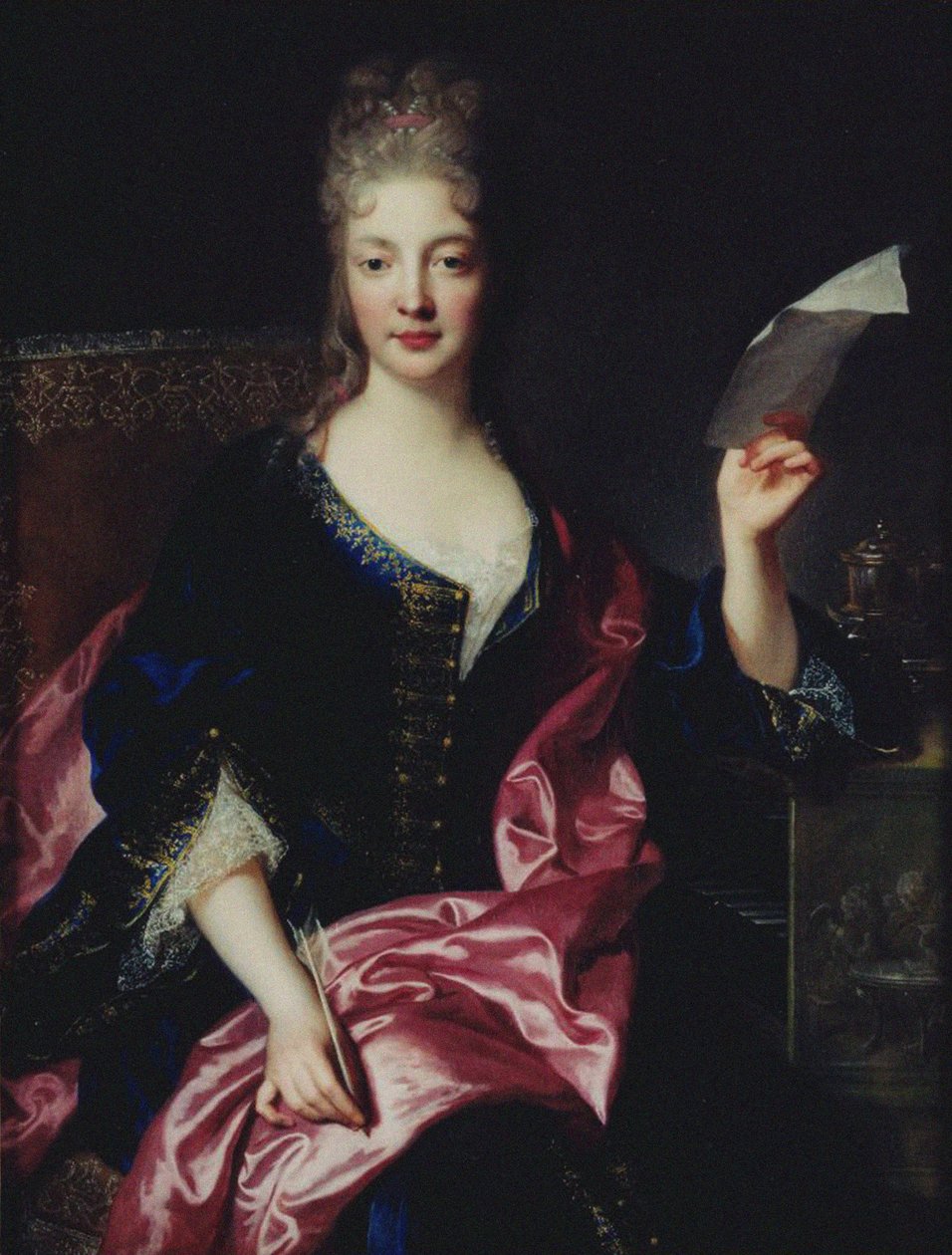 Portret van de Componist Elisabeth Claude Jacquet de La Guerre 1665-1729 door François Troy de