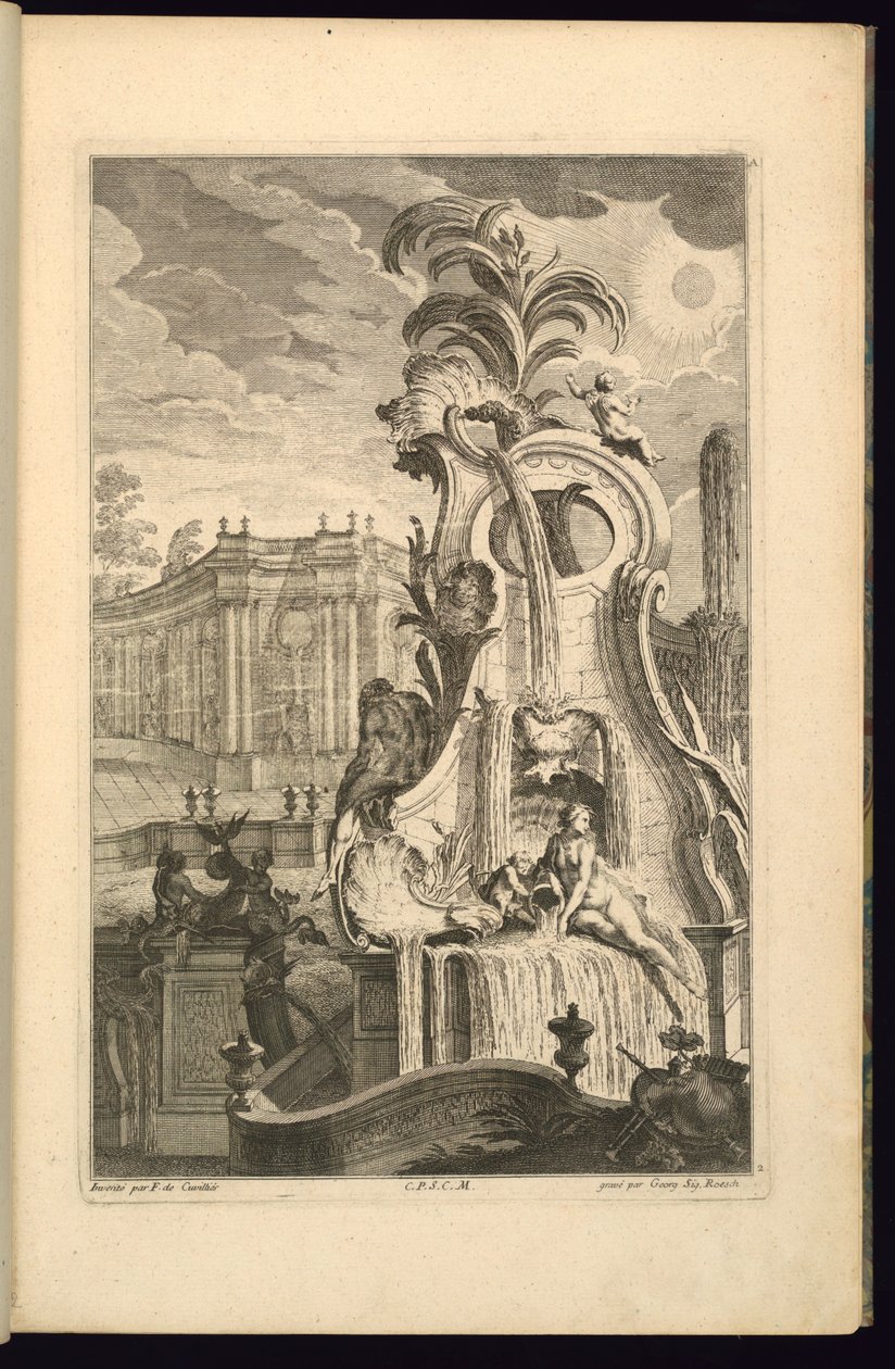 Ontwerp voor Fontein met Venus door François de Cuvilliés the Elder