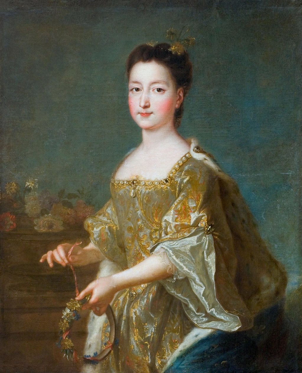 Pools: Portret van Teresa Kunegunda Sobieska als bruid door Francois de Troy