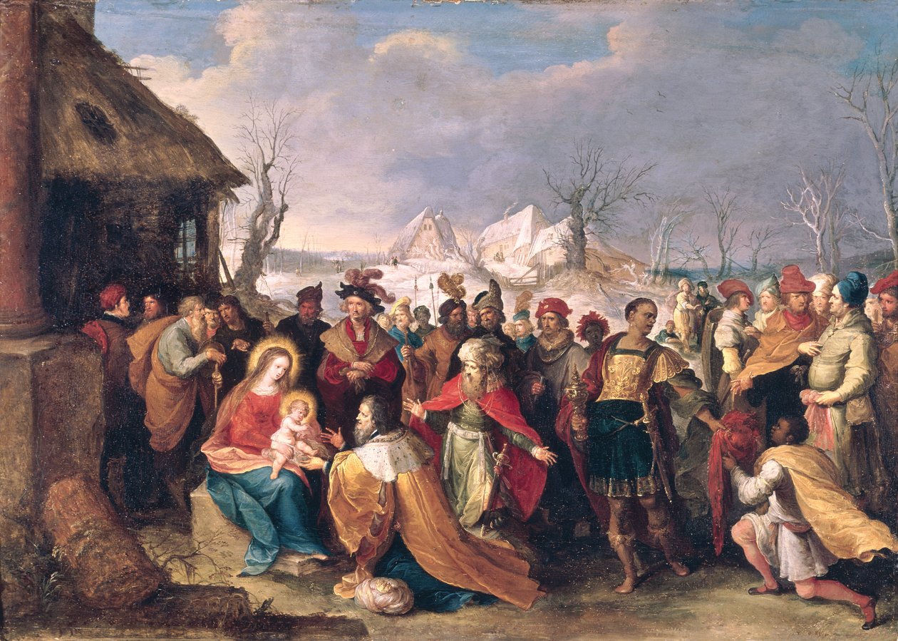 De aanbidding der wijzen door Frans II Francken the Younger