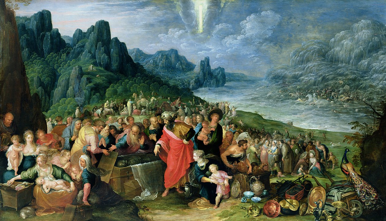 De Israëlieten aan de oever van de Rode Zee, 1621 door Frans II Francken the Younger
