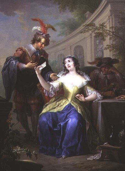 Allegorieën van Ongelijke Liefde (een paar) door Frans Christoph Janneck