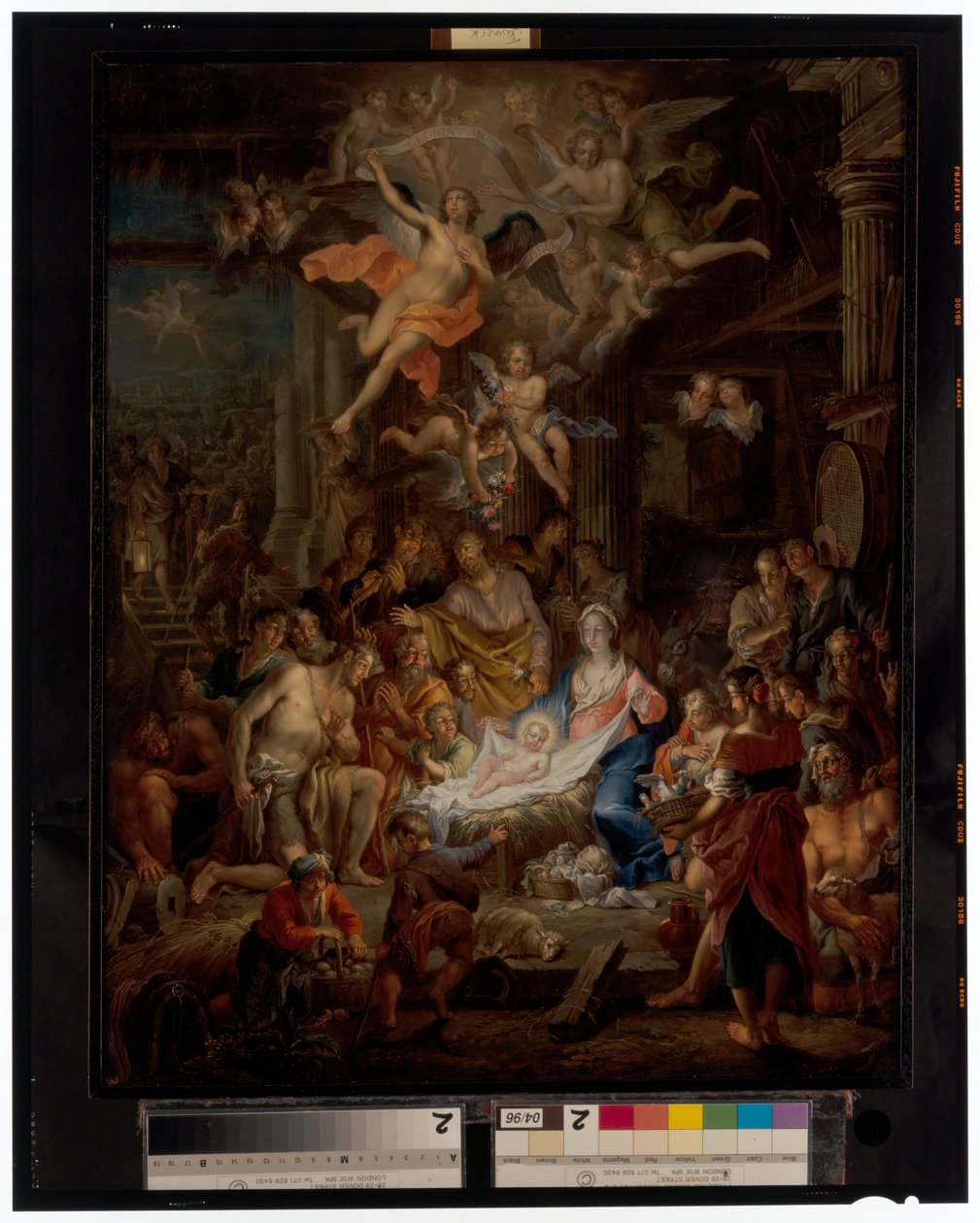 De aanbidding van de herders door Frans Christoph Janneck