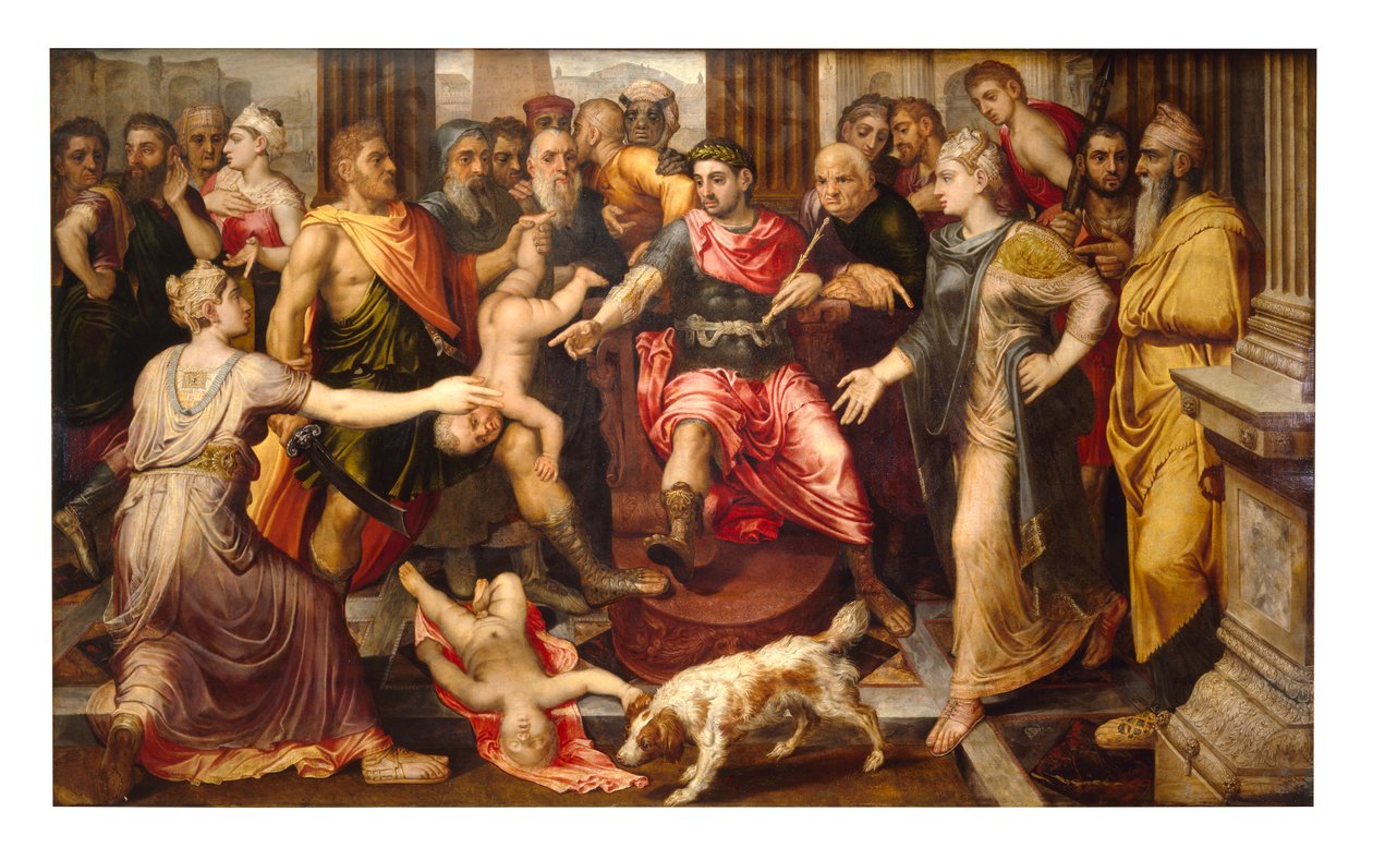 Oordeel van Salomo door Frans Floris