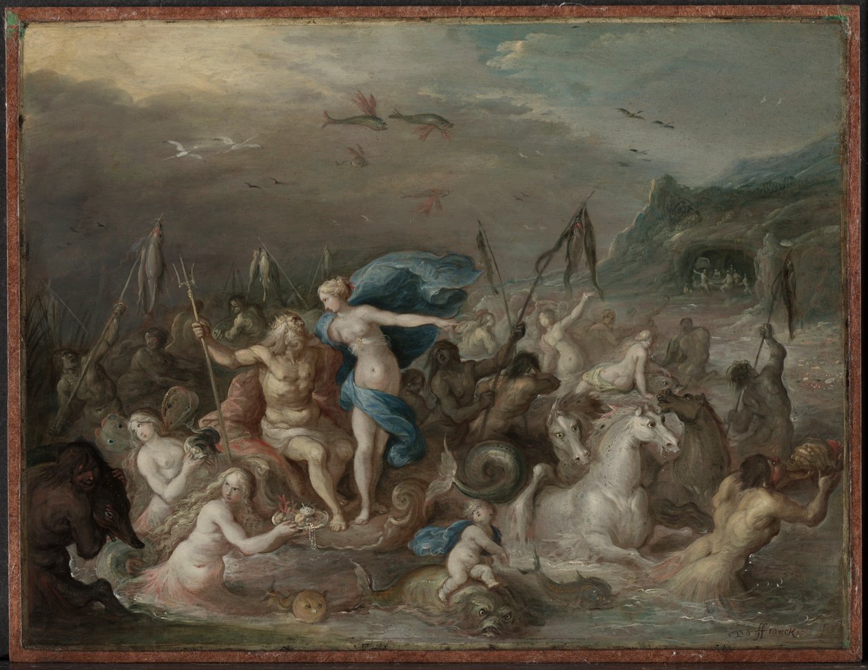 De Triomf van Neptunus en Amphitrite door Frans Francken