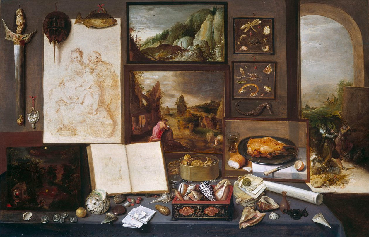 Het kabinet van een verzamelaar door Frans Francken the Younger